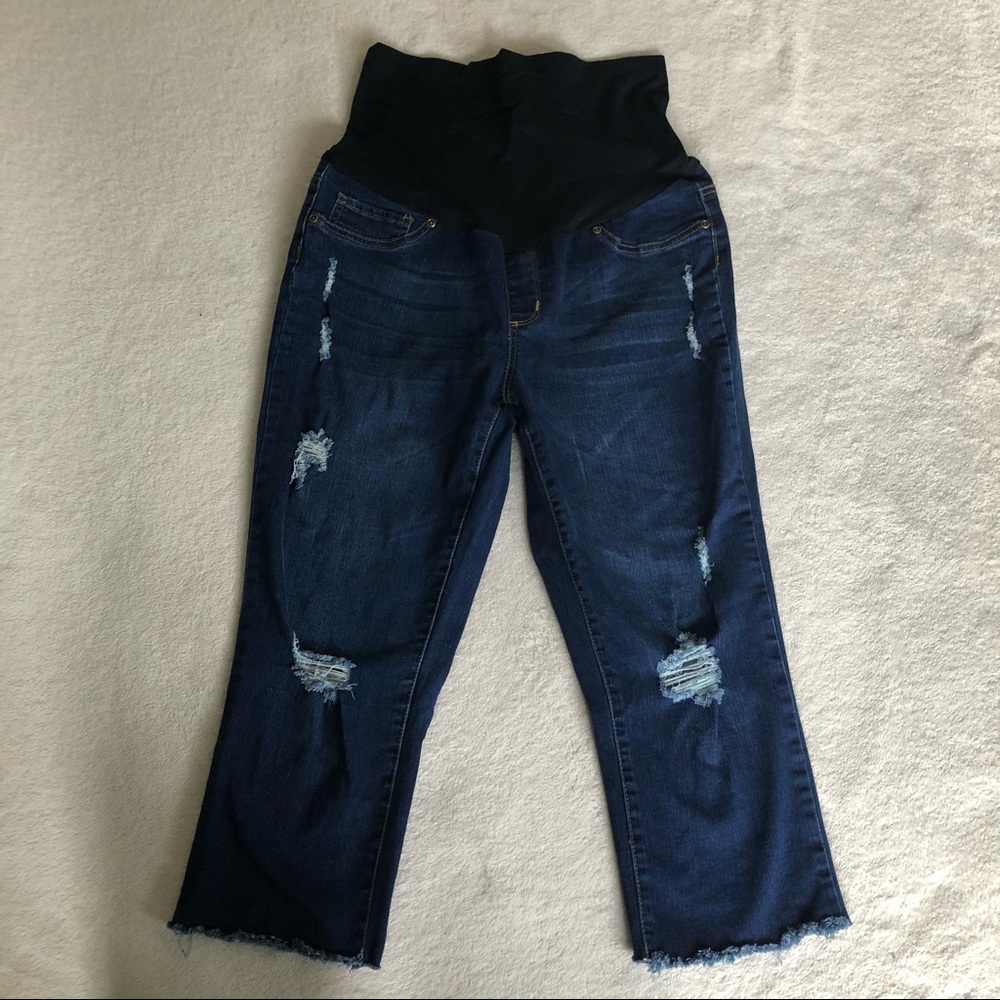 Mom & Co Maternity Denim Capris Pants